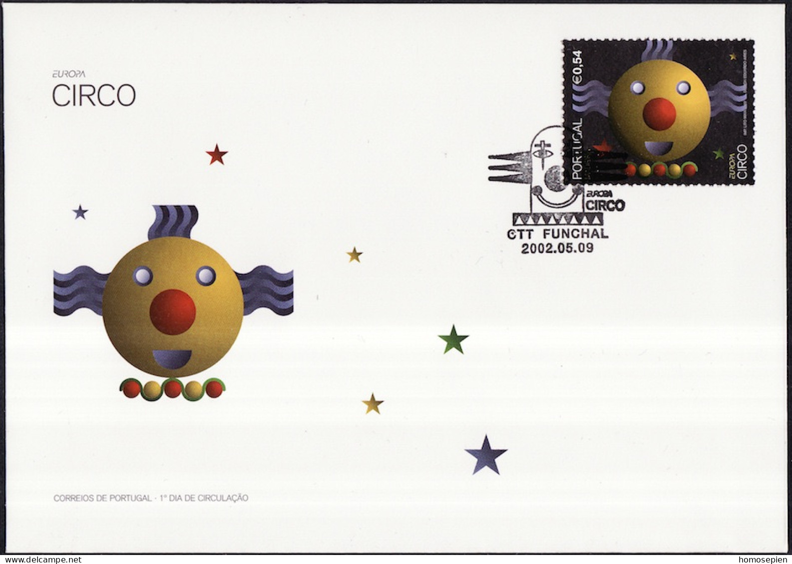 Europa CEPT 2002 Madère - Madeira - Portugal FDC Y&T N°224 - Michel N°217A - 0,54€ EUROPA - 2002