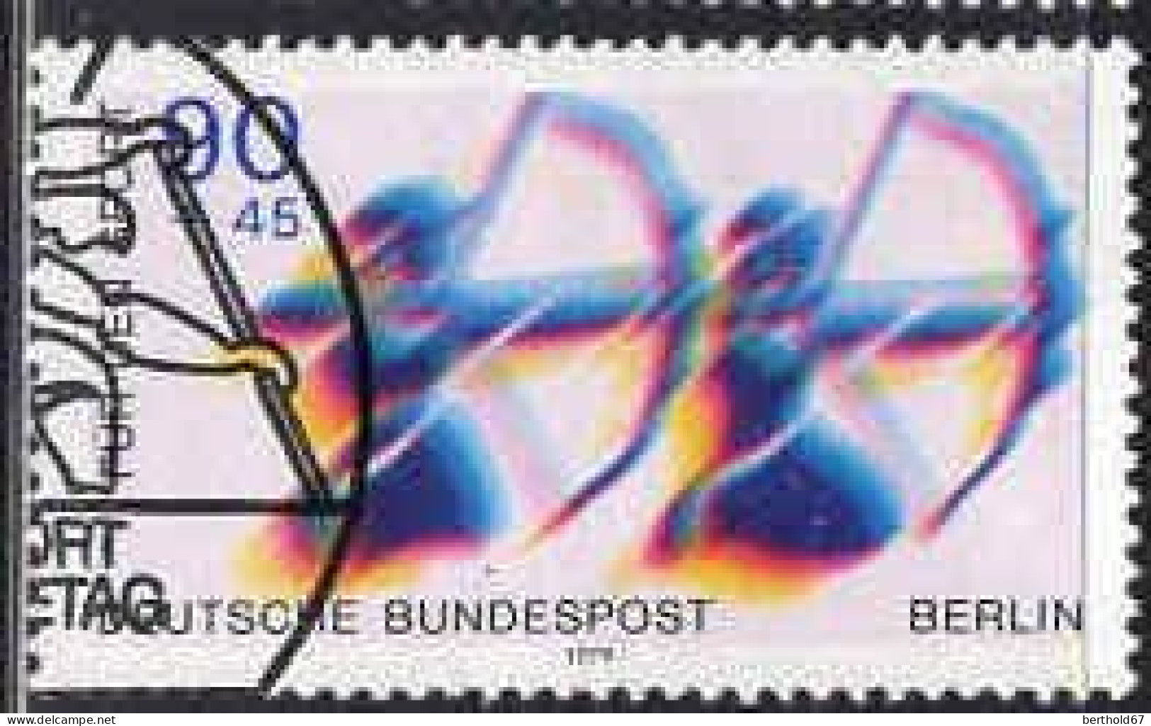 Berlin Poste Obl Yv:551 Mi:597 Tir à L'arc (Beau Cachet Rond) (Thème) - Bogenschiessen