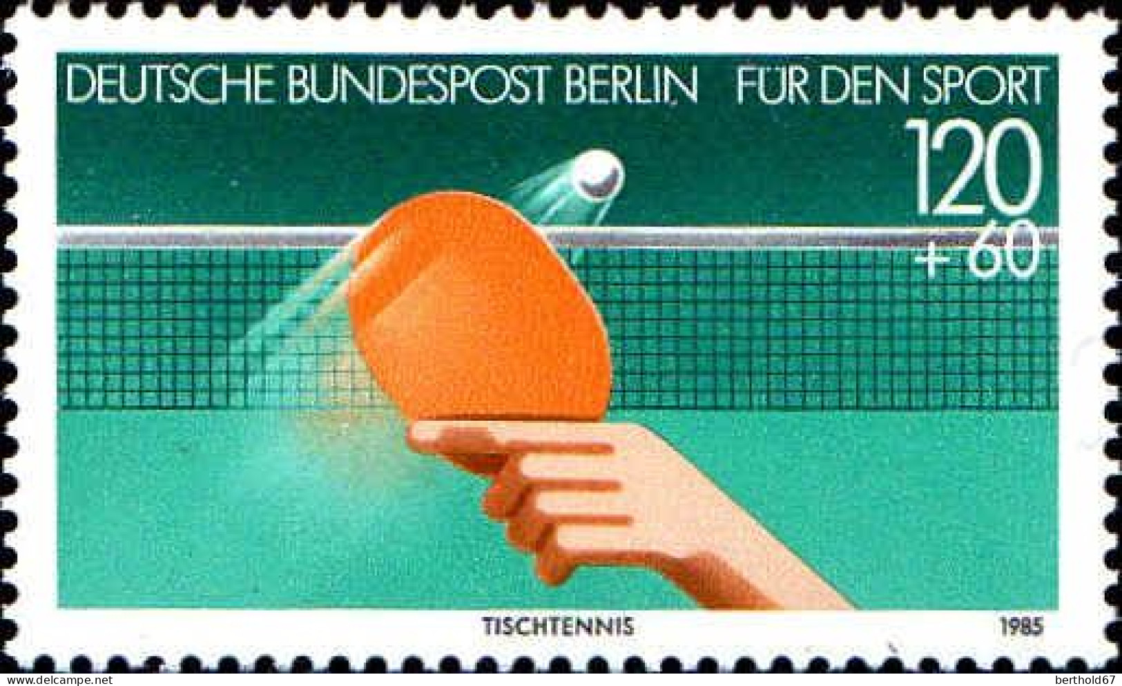 Berlin Poste N** Yv:692 Mi:733 Tischtennis (Thème) - Tennis De Table