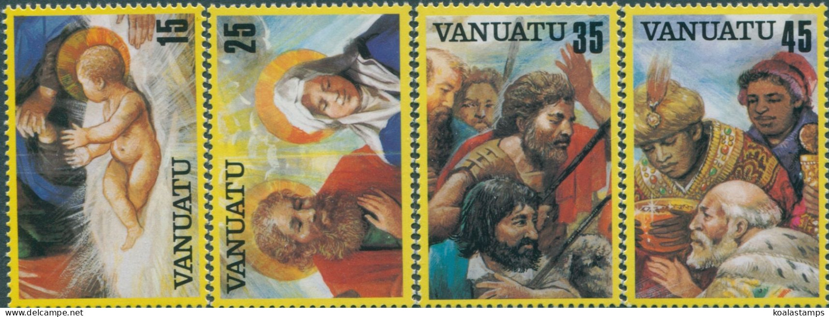 Vanuatu 1982 SG350-353 Christmas Set MNH - Vanuatu (1980-...)