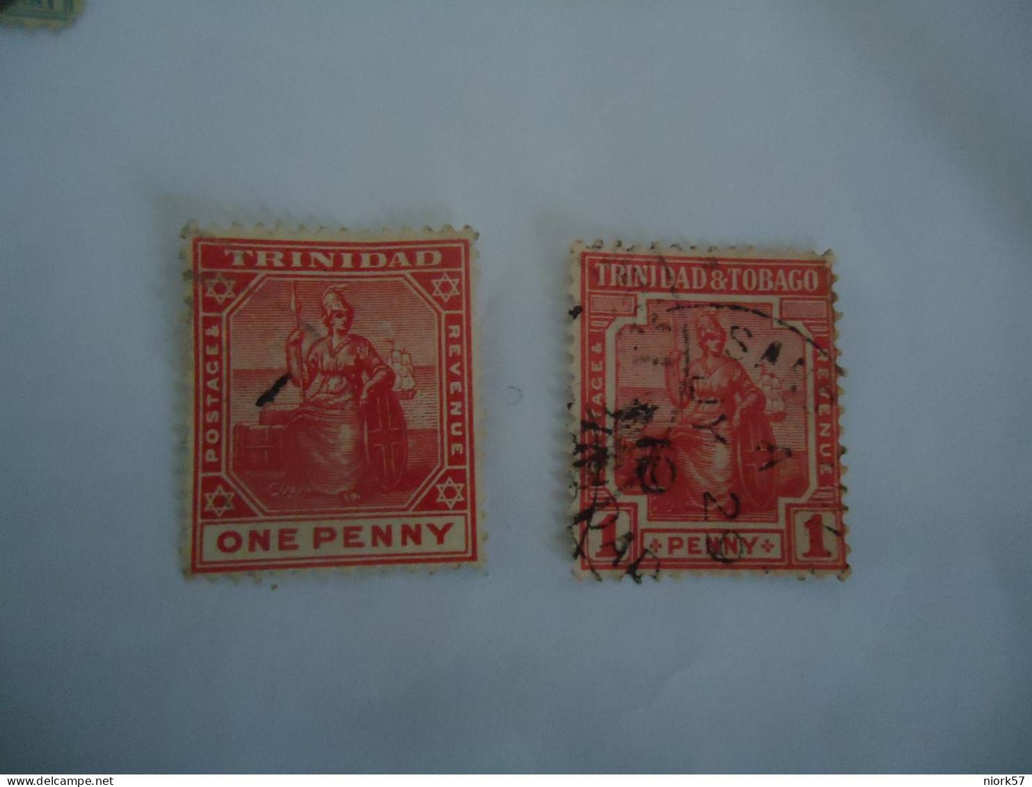 TRINIDAD  AND TRINIDAD TOBAGO 2 USED STAMPS - Trinidad Y Tobago