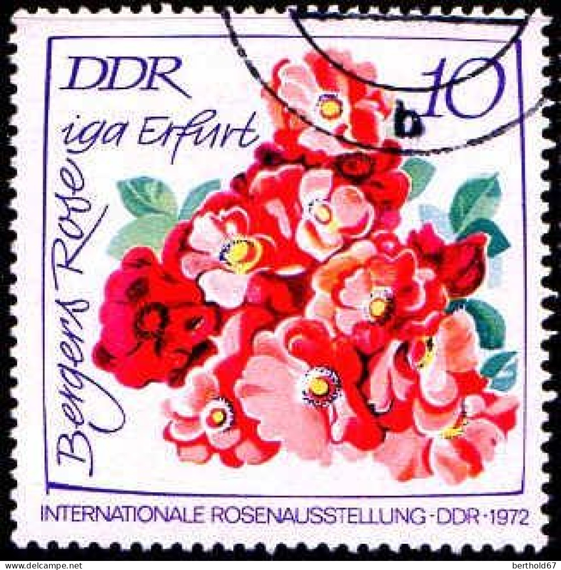 Rda Poste Obl Yv:1451 Mi:1764 Bergers Rose Iga Erfurt (Beau Cachet Rond) - Gebraucht