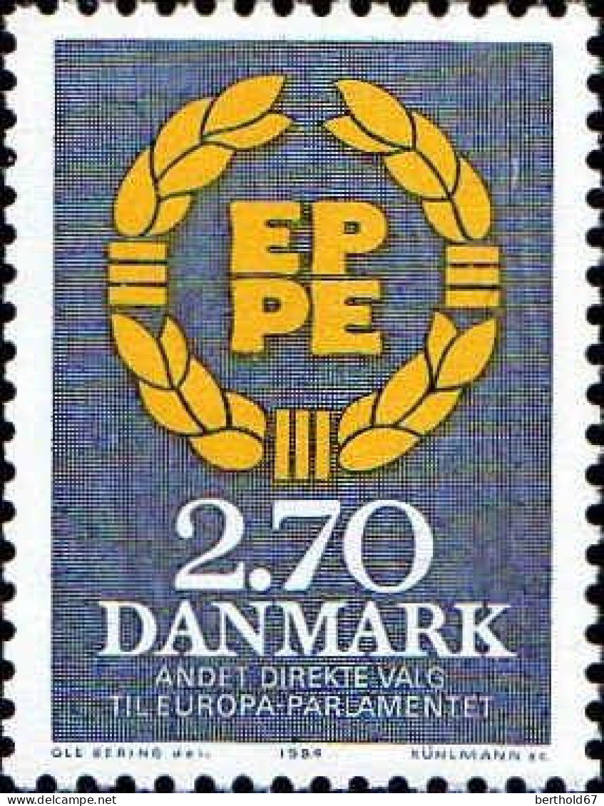 Danemark Poste N** Yv: 807 2.Election Du Parlement Européen (Thème) - EU-Organe