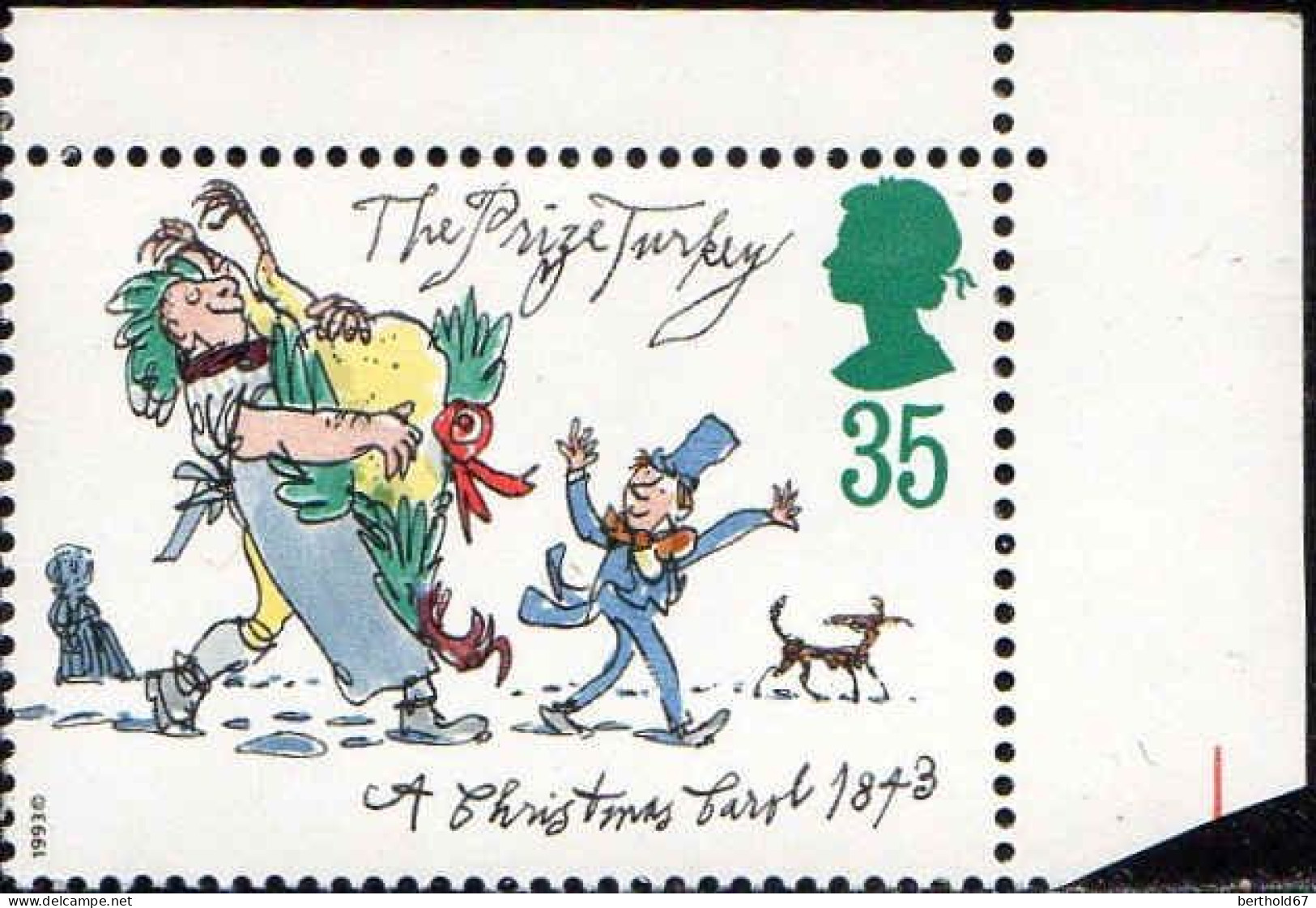 GB Poste N** Yv:1704/1708 Noël Un Chant De Noël Charles Dickens Coin D.feuille - Unused Stamps
