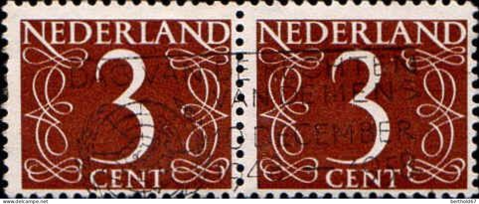 Pays-Bas Poste Obl Yv: 610 Mi:612 Chiffre Paire (Belle Obl.mécanique) - Used Stamps