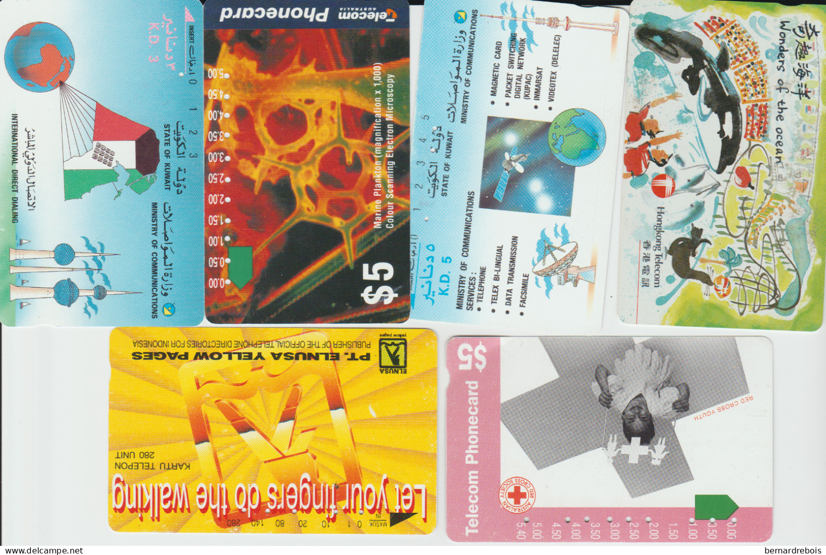 TC57 - 5 CARTESPREPAYEES D'ASIE Pour 1 € - [2] Mobile Phones, Refills And Prepaid Cards