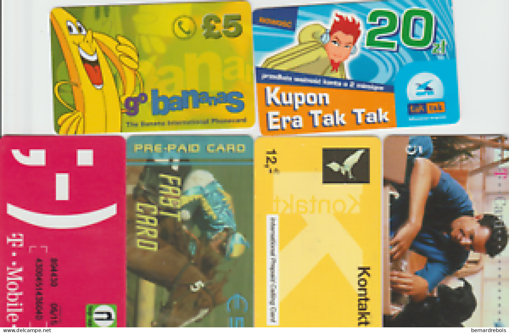 TC57 - 6 CARTES PREPAYEES DE DIVERS PAYS D'EUROPE Pour 1 € - Sonstige – Europa