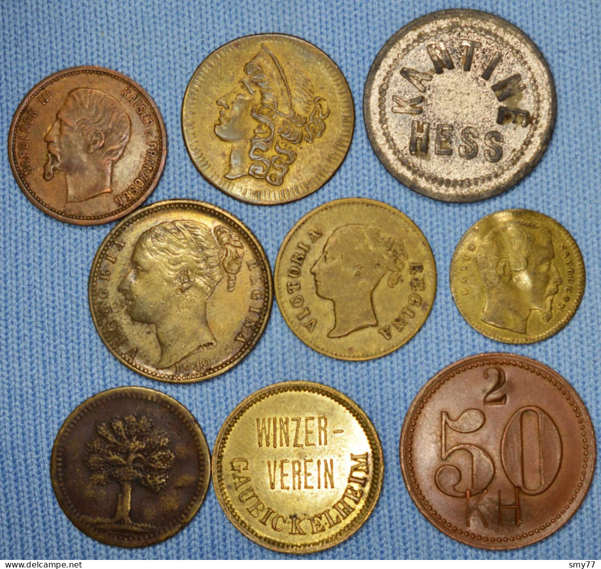 Deutschland / Germany • Token / Marken • Lot / Konvolut 9x • Diverse Deutsche Marken, U.a. Spielmarken • [24-372] - Other & Unclassified