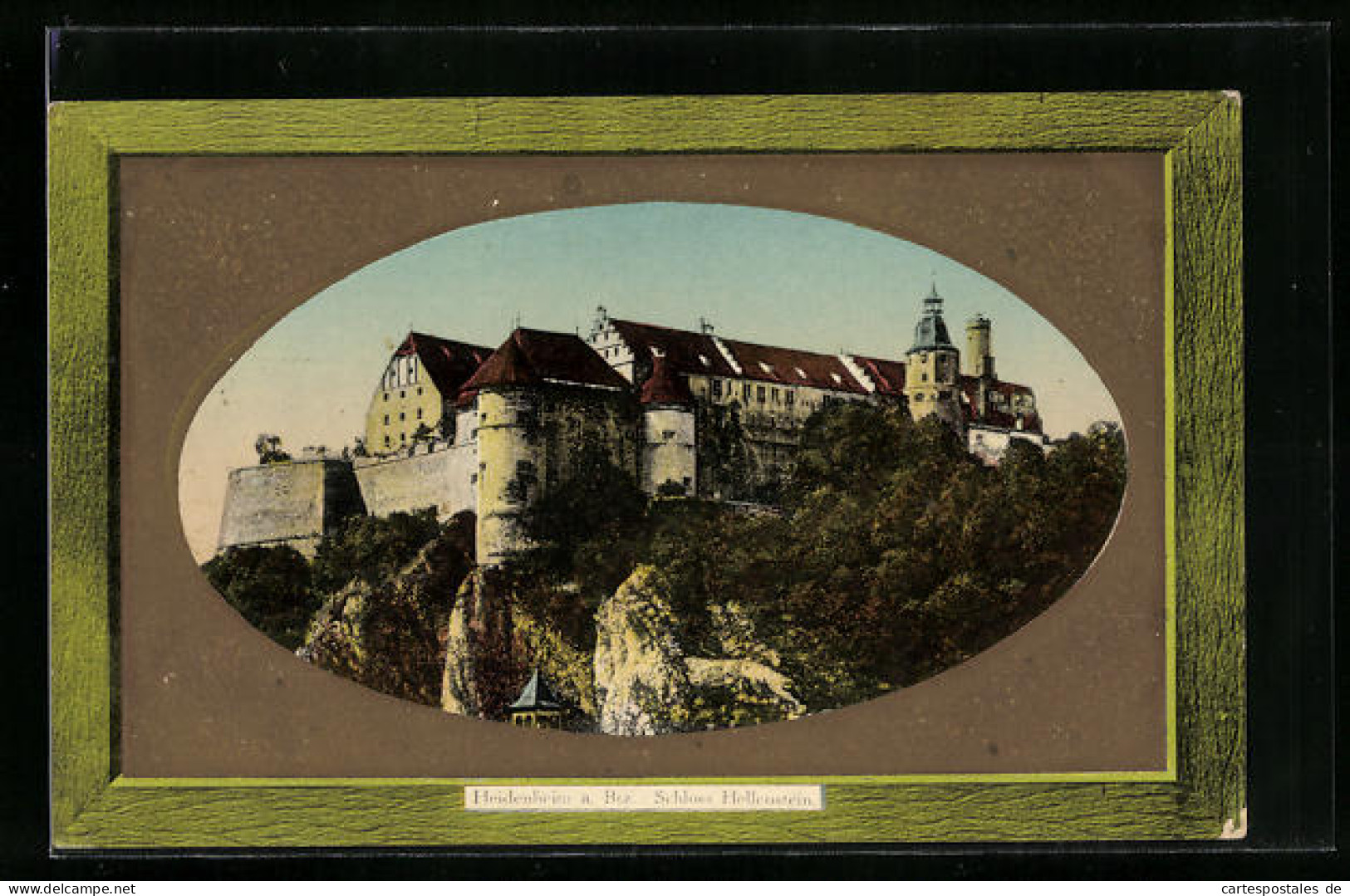 Passepartout-AK Heidenheim /Brz., Schloss Hellenstein  - Heidenheim