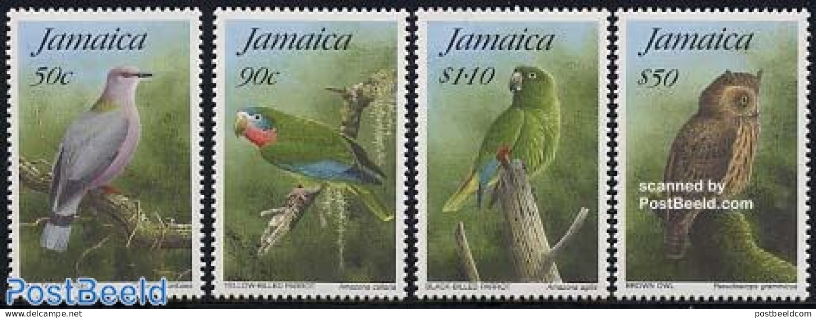 Jamaica 1995 Birds 4v, Mint NH, Nature - Birds - Owls - Pigeons - Giamaica (1962-...)