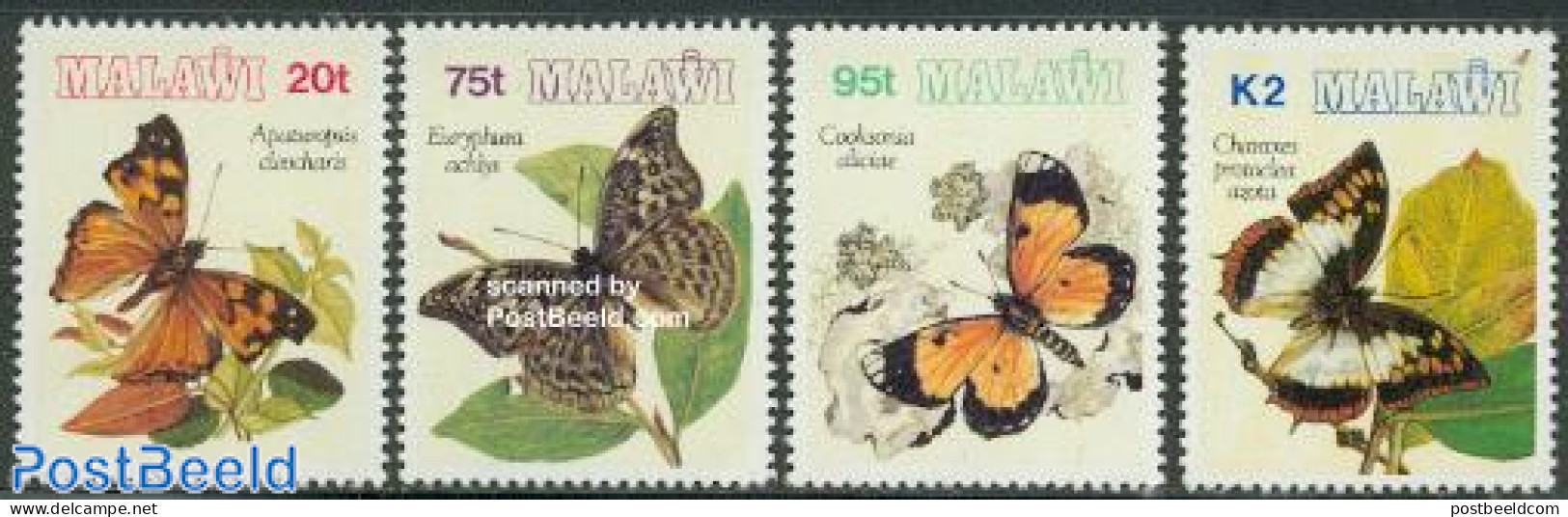 Malawi 1993 Butterflies 4v, Mint NH, Nature - Butterflies - Malawi (1964-...)