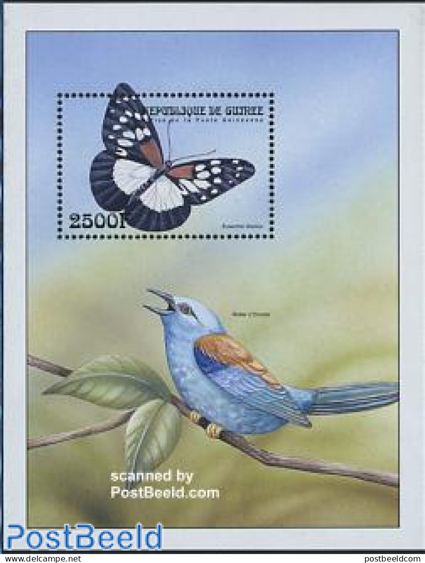 Guinea, Republic 1999 Butterfly S/s, Mint NH, History - Nature - Refugees - Butterflies - Insects - Vluchtelingen