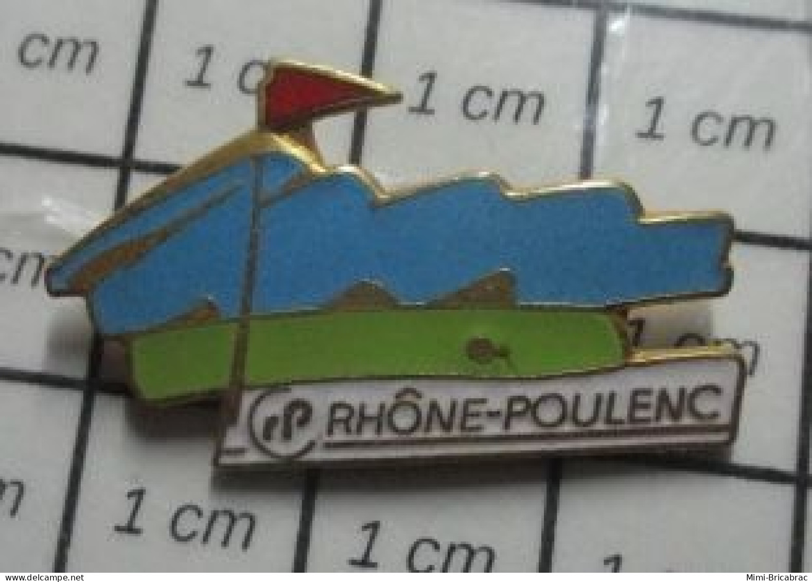 511C   Pins Pin's / Rare & Belle Qualité SPORTS / GOLF GRAND PRIX  RP RHONE POULENC - Golf