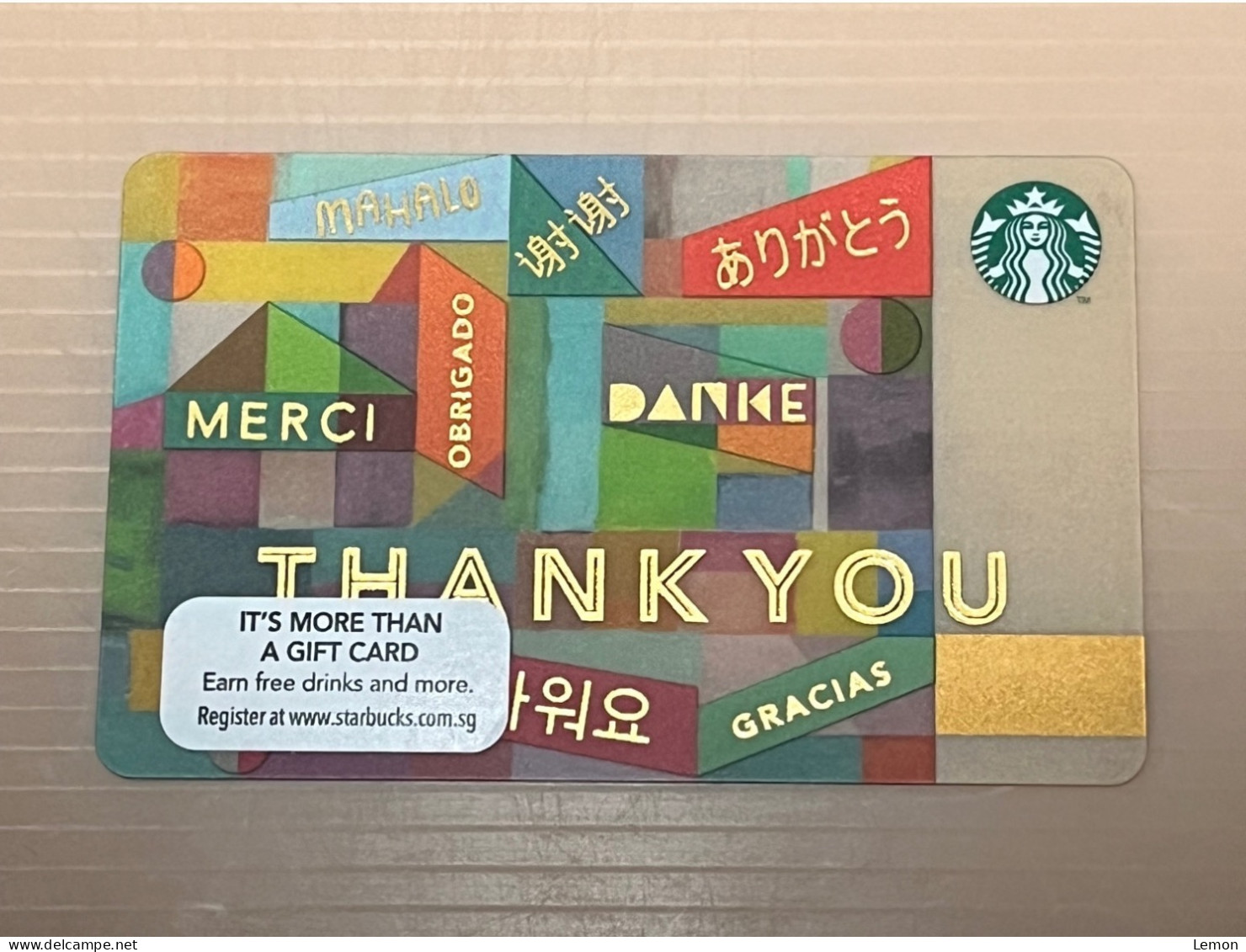 Singapore STARBUCKS Coffee Gift Card, Set Of 1 Used Card - Singapour