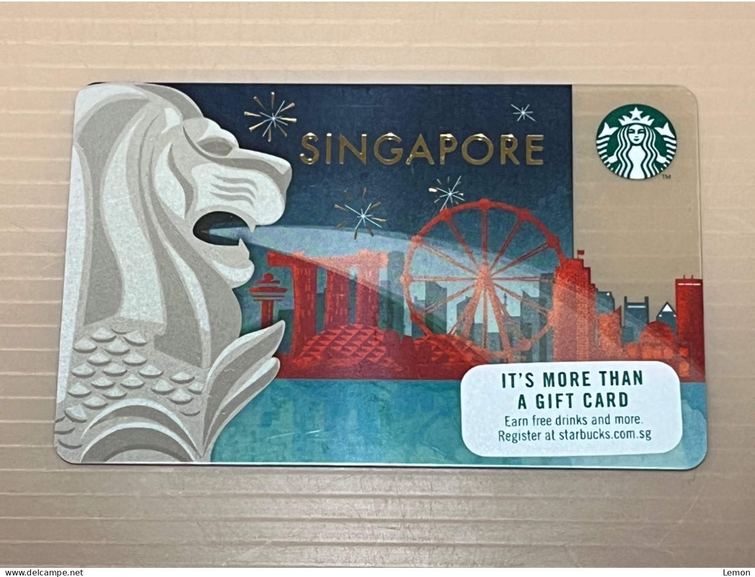 Singapore STARBUCKS Coffee Gift Card, Merlin, Set Of 1 Used Card - Singapour