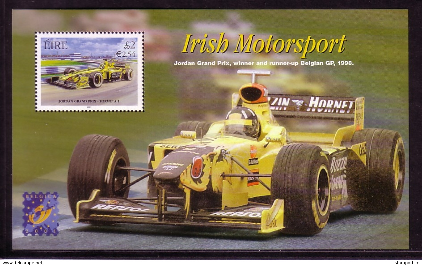 IRLAND BLOCK 38 POSTFRISCH(MINT) IRISCHER MOTORSPORT 2001 - Hojas Y Bloques