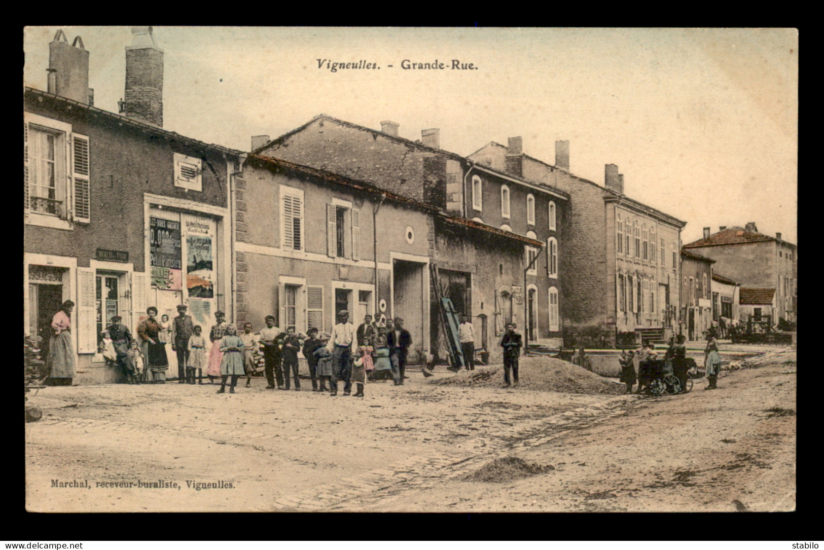 55 - VIGNEULLES - GRANDE RUE - BUREAU DE TABAC - EDITEUR MARCHAL - Vigneulles Les Hattonchatel