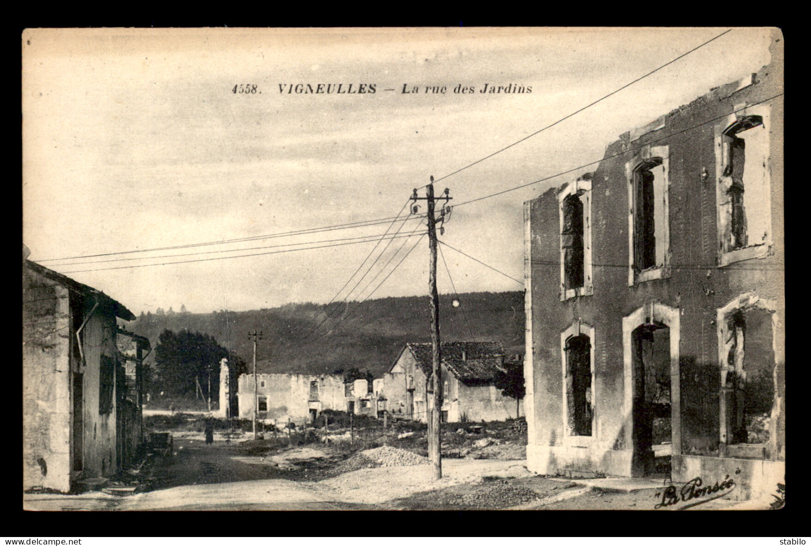 55 - VIGNEULLES - RUE DES JARDINS - EDITEUR LA PENSEE - Vigneulles Les Hattonchatel