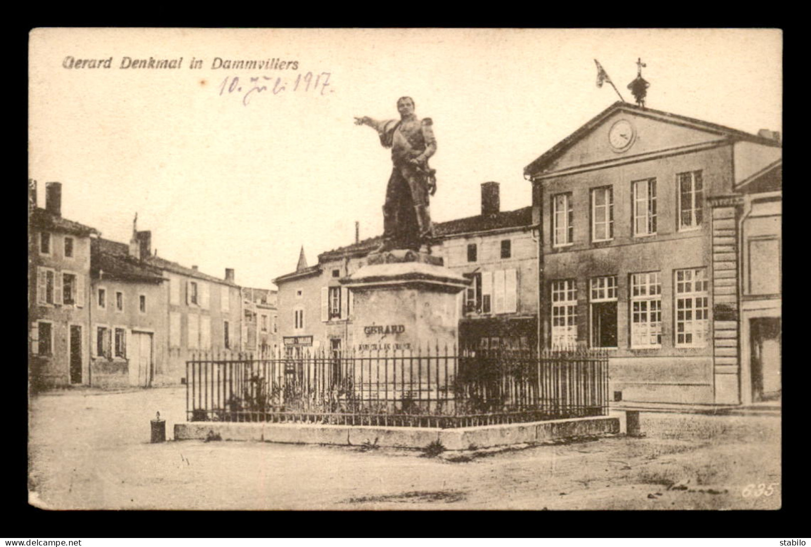 55 - DAMVILLERS - LE MONUMENT DU MARECHAL GERARD - FELDPOSTKARTE - GUERRE 14/18 - Damvillers