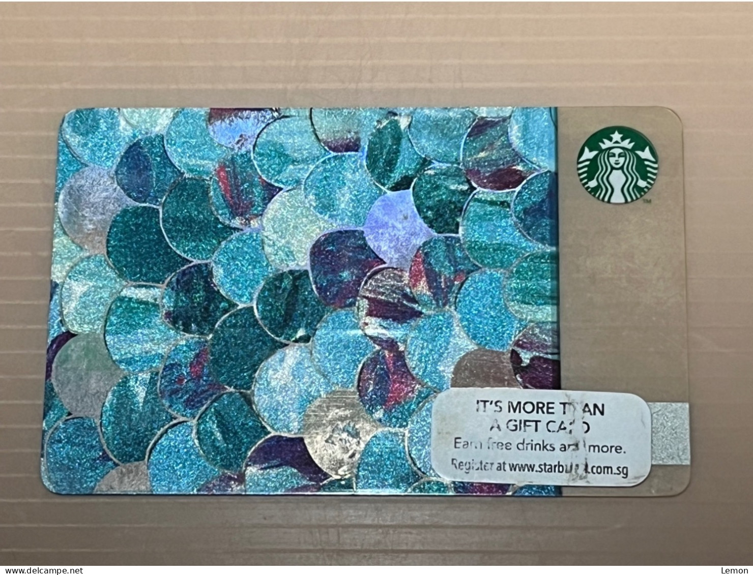 Singapore STARBUCKS Coffee Gift Card, Set Of 1 Used Card - Singapore