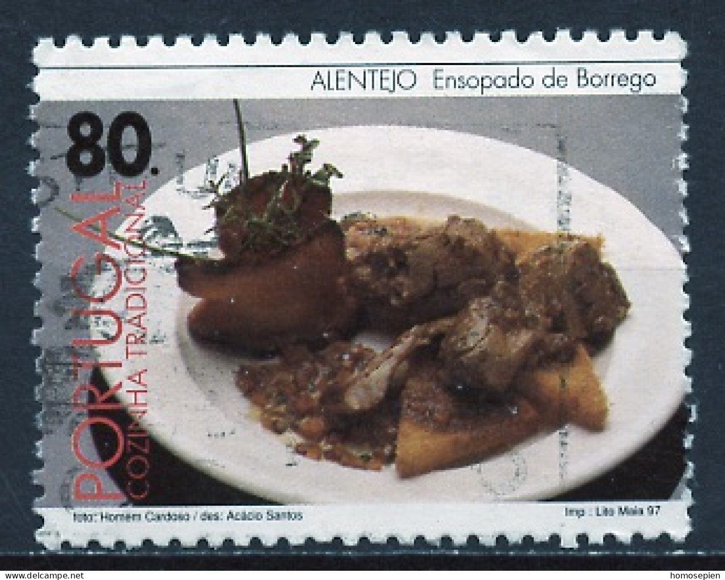 Portugal 1997 Y&T N°2176 - Michel N°2199 (o) - 80e Ragoût D'agneau - Oblitérés