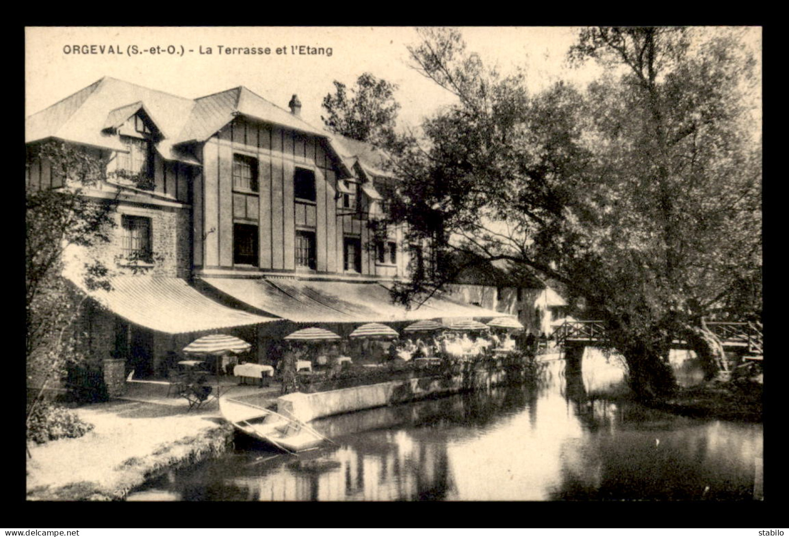 78 - ORGEVAL - LA TERRASSE ET L'ETANG - Orgeval