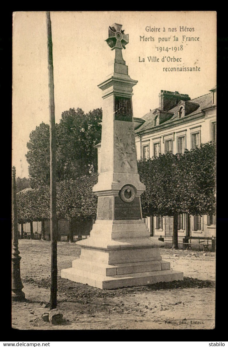 14 - ORBEC - MONUMENT AUX MORTS - Orbec