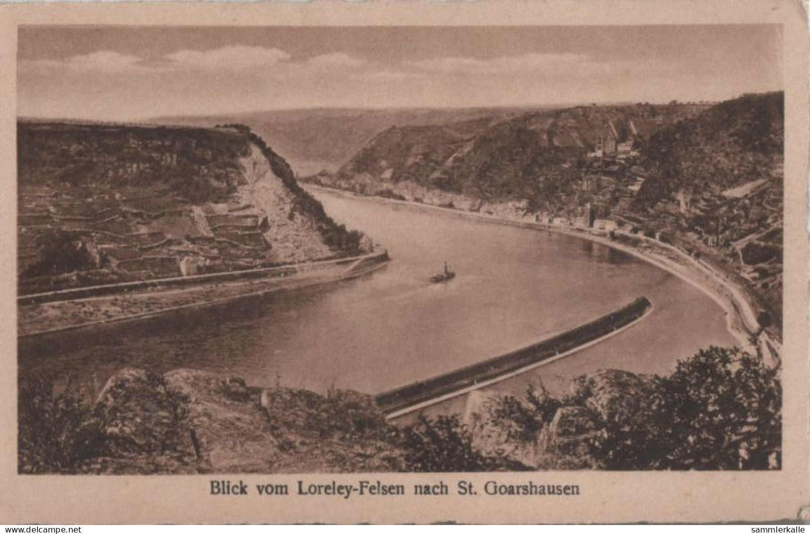 63158 - Loreley - Blick Vom Felsen Nach St. Goarshausen - Ca. 1935 - Loreley