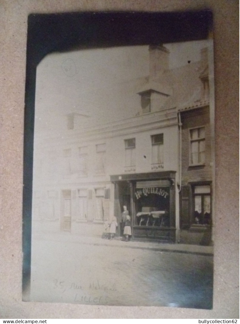SELECTION -  LILLERS   -  CARTE PHOTO  - H-QUILLIOT 35, Rue Nationale - Machine à Coudre - Lillers