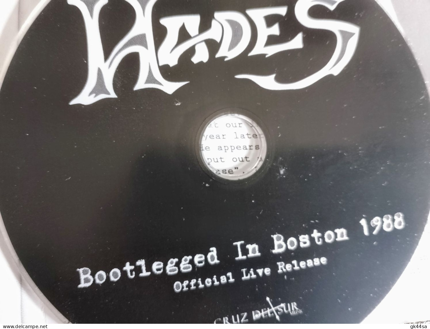 HADES - BOOTLEGGED IN BOSTON 1988 - OFFICIAL LIVE RELEASE - DVD - DVD Musicali