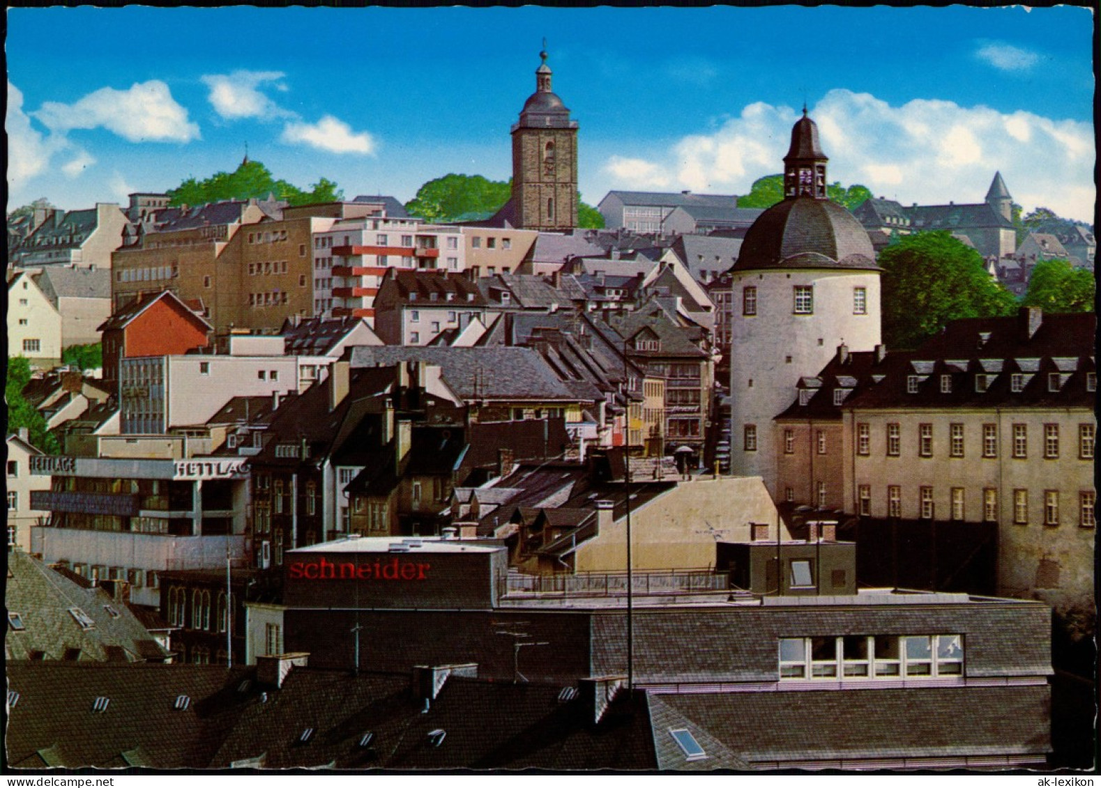 Ansichtskarte Siegen Stadtteilansicht Stadtmitte 1970 - Siegen