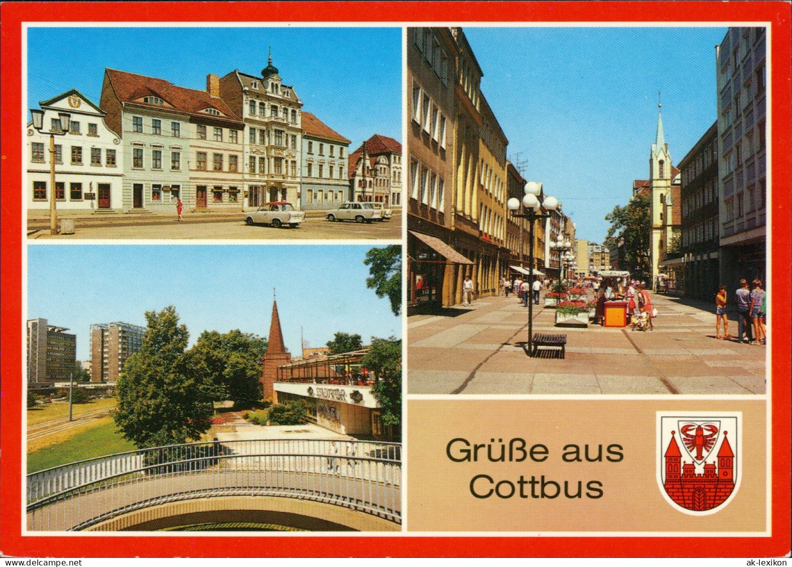 Cottbus Altmarkt, HO-Gaststätte Am Stadttor, Spremberger Straße 1988 - Cottbus