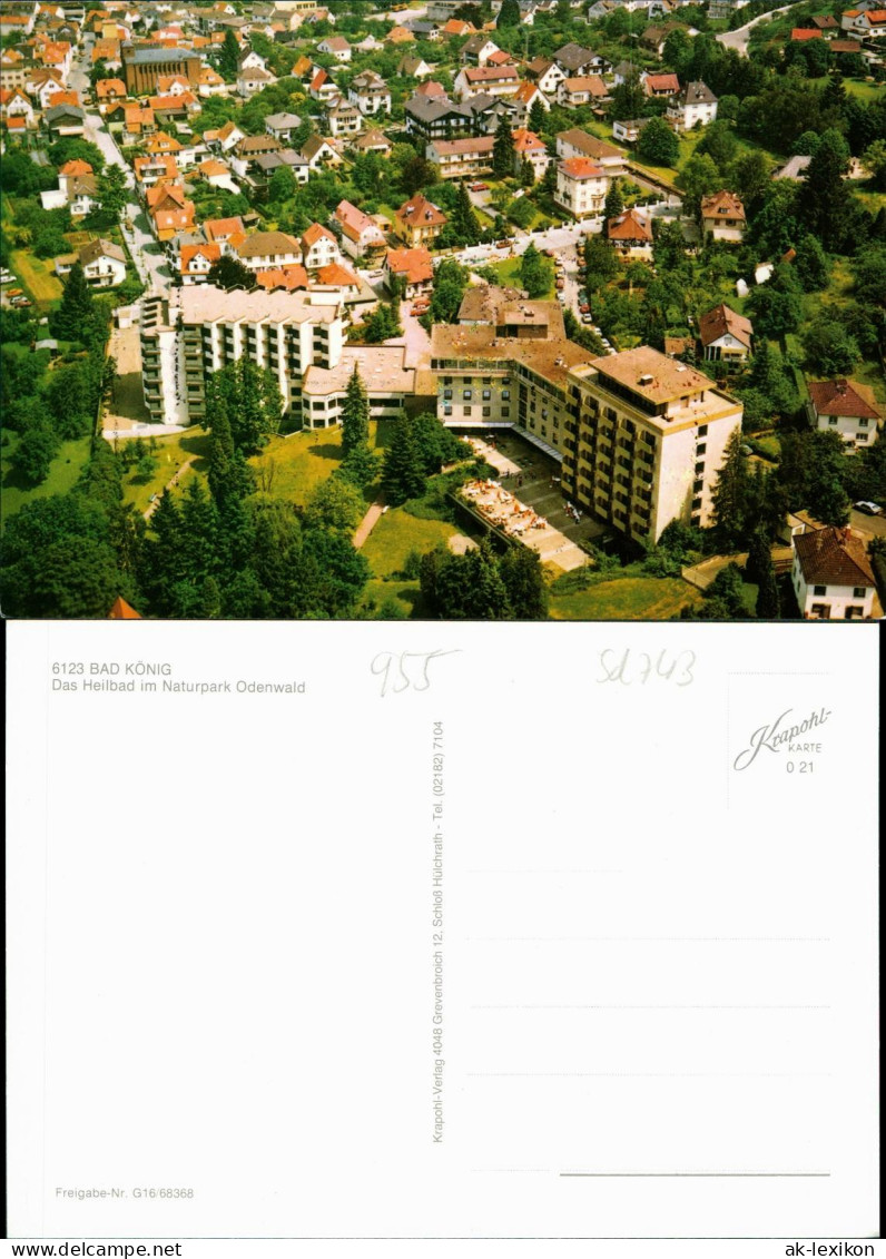 Bad König Luftbild Luftaufnahme Heilbad Im Naturpark Odenwald 1980 - Bad Koenig