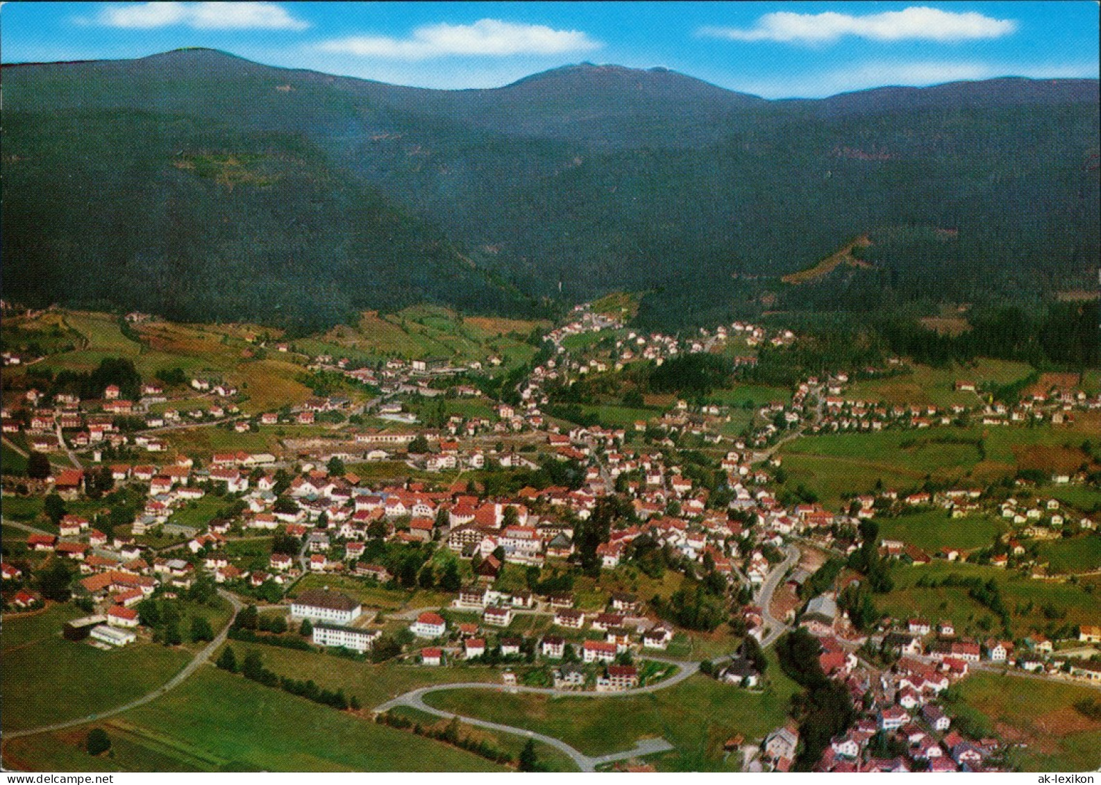 Ansichtskarte Bodenmais Luftaufnahme BODENMAIS Mit Gr. U. Kl. Arber 1980 - Bodenmais