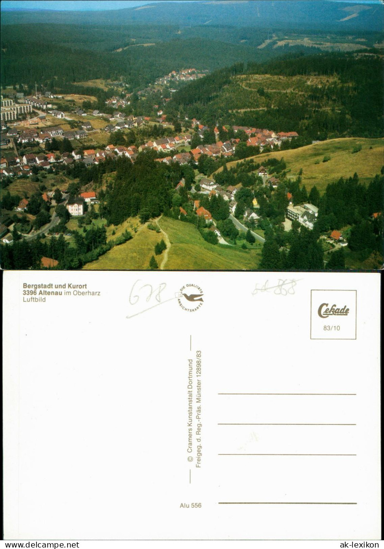 Ansichtskarte Altenau-Clausthal-Zellerfeld Luftbild Altenau Im Oberharz 1983 - Altenau