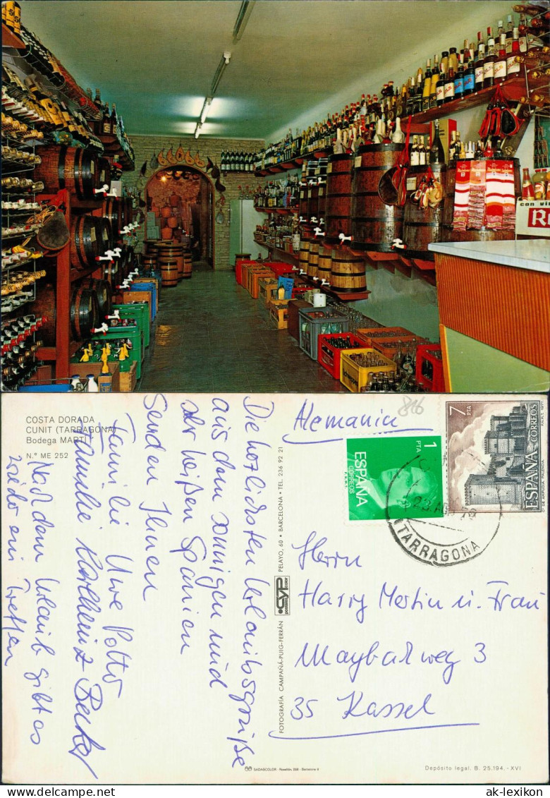 Tarragona Bodega Marti In Cunit Umland Tarragona Costa Dorada 1975 - Altri & Non Classificati