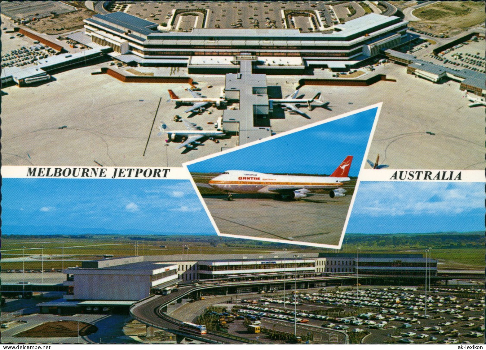 Postcard Melbourne TULLAMARINE JETPORT, Airport (Flughafen) 1970 - Melbourne