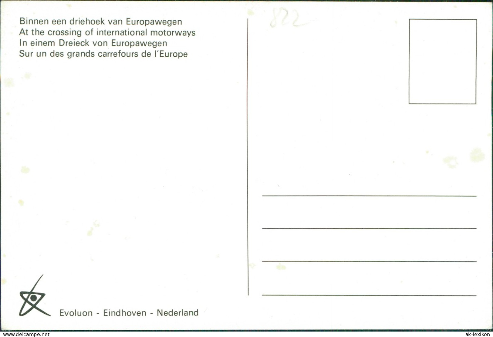 Eindhoven Binnen Een Driehoek Van Europawegen Luftbild Evoluon 1991 - Eindhoven