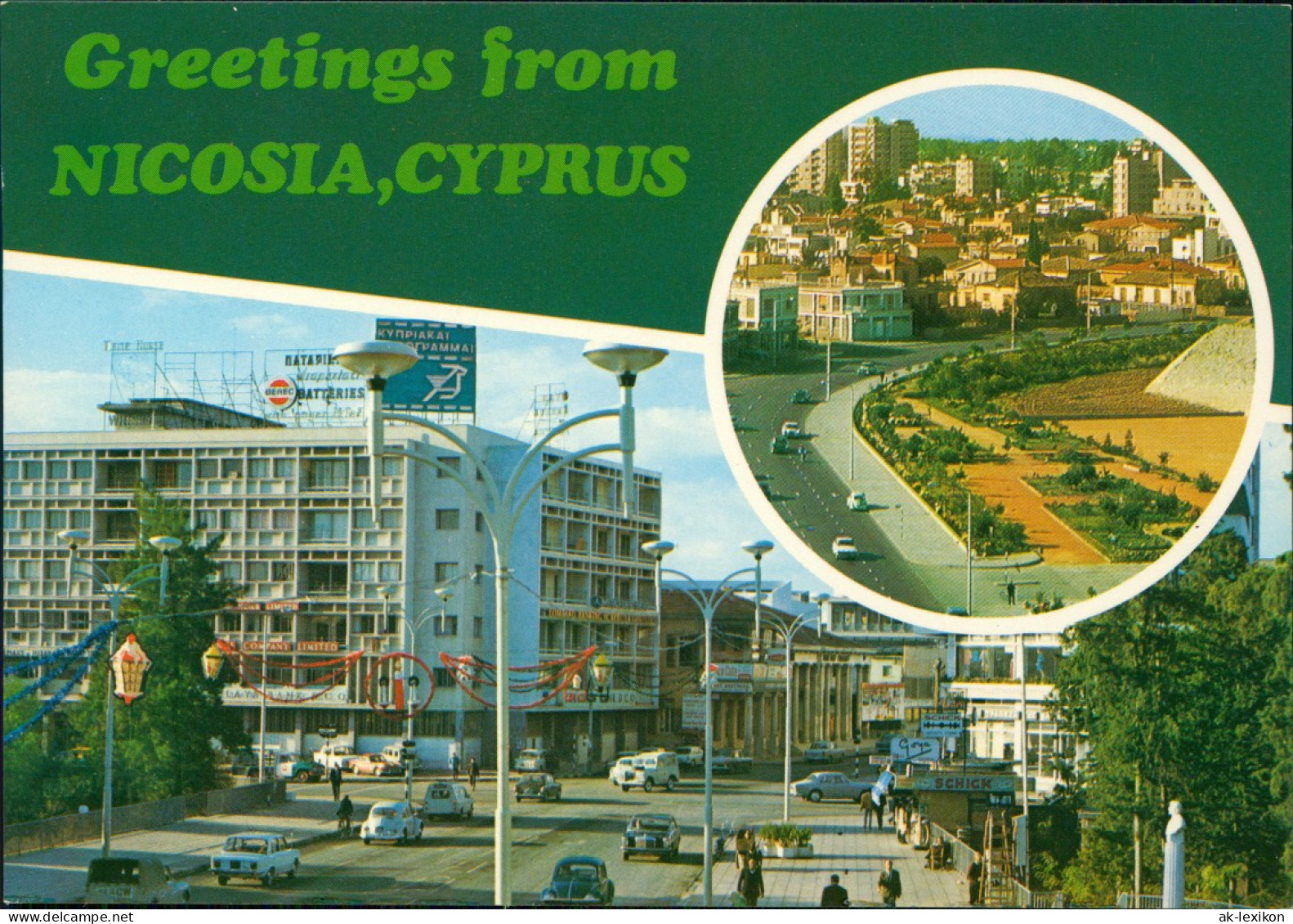 Nikosia Λευκωσία / Lefkoşa Greetings From NICOSIA CYPRUS  Mehrbild-AK 1970 - Chypre