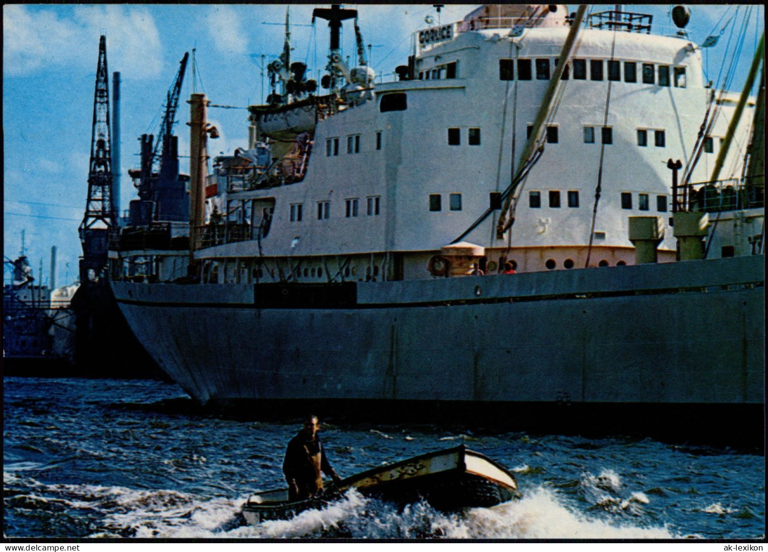 Ansichtskarte Altona-Hamburg Frachter Frachtschiff Im Hafen 1970 - Altona