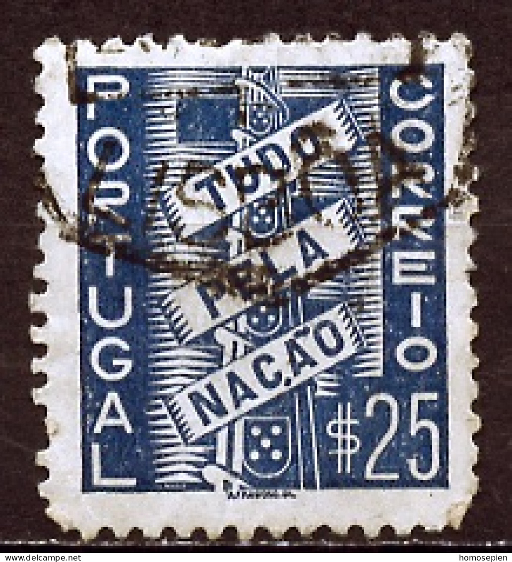 Portugal 1935-36 Y&T N°581 - Michel N°586 (o) - 25c Tout Pour La Nation - Usati