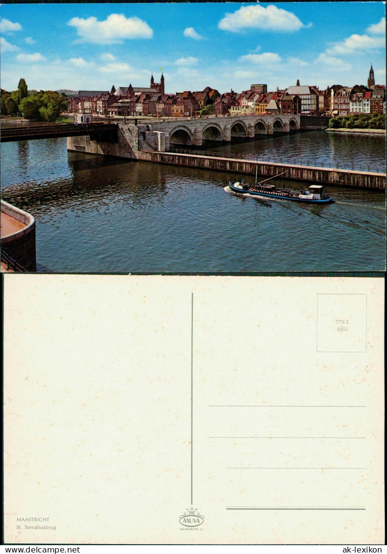 Postkaart Maastricht Mestreech Brücken (Bruggen) St. Servatiusbrug 1970 - Maastricht