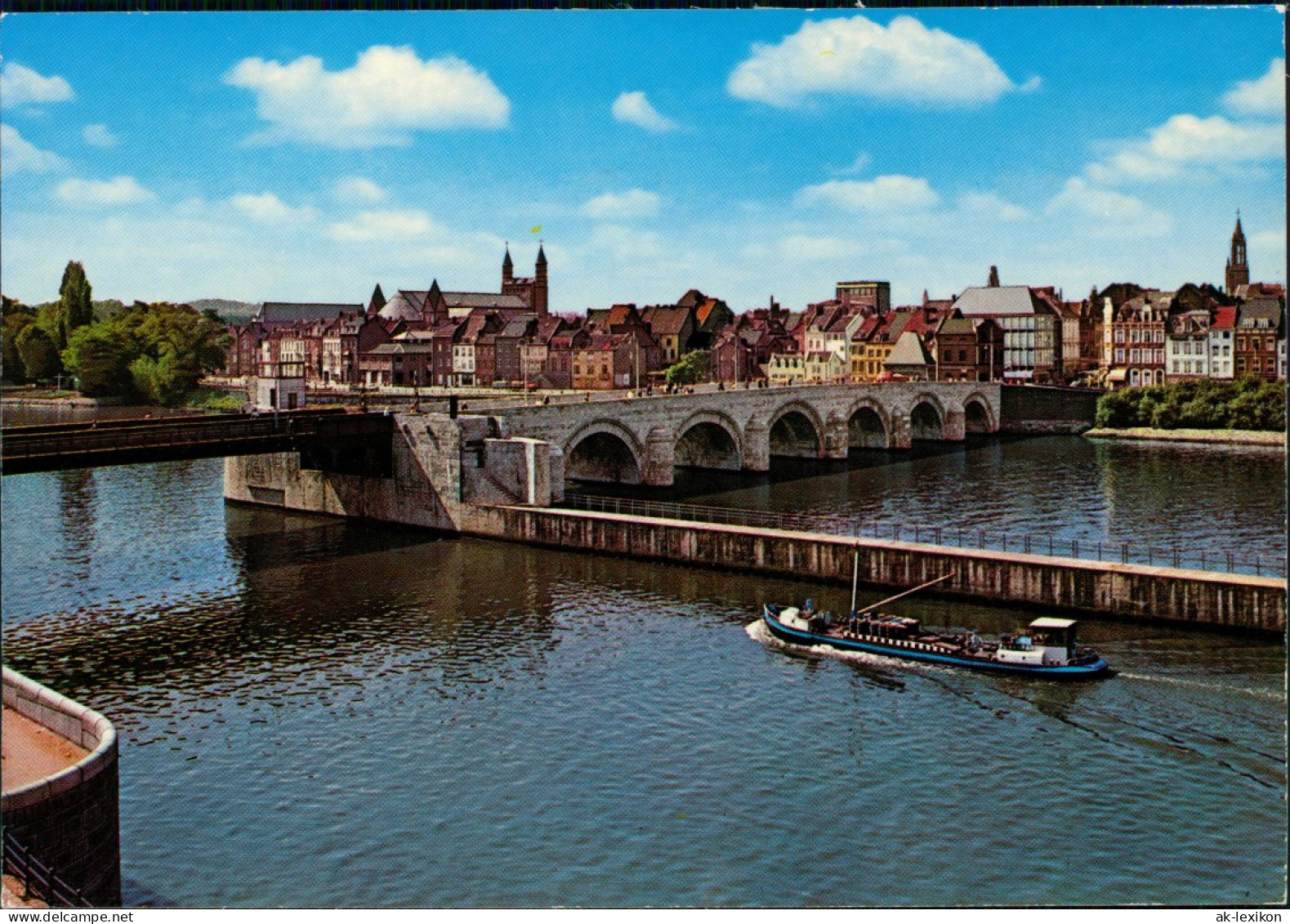 Postkaart Maastricht Mestreech Brücken (Bruggen) St. Servatiusbrug 1970 - Maastricht