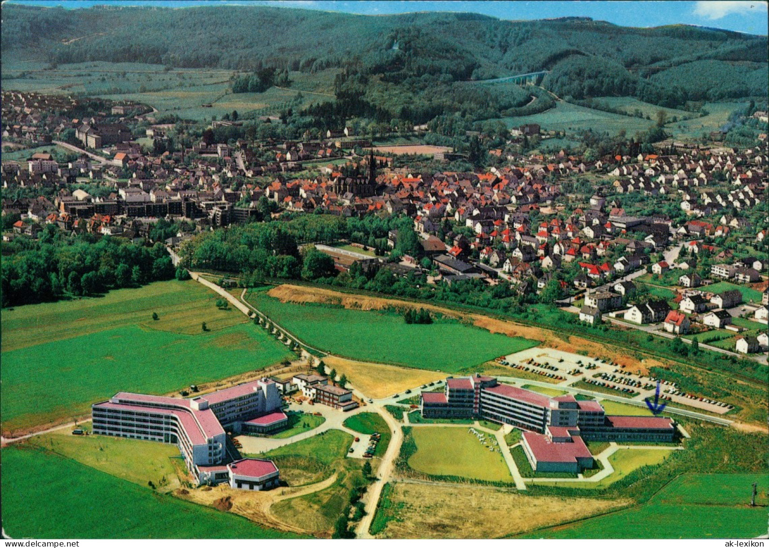 Bad Driburg Luftbild Mit Caspar-Heinrich-Klinik Kurklinik  1980 - Bad Driburg