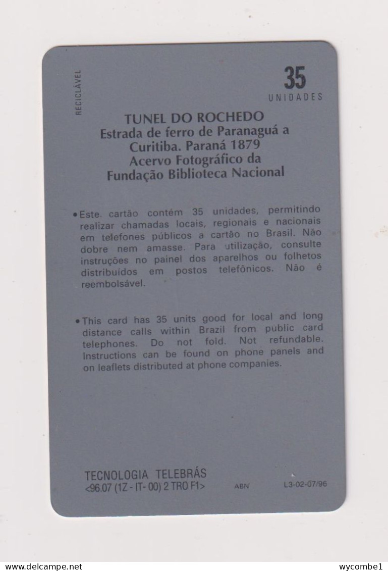 BRASIL -   Railway Tunnel Inductive Phonecard - Brazil