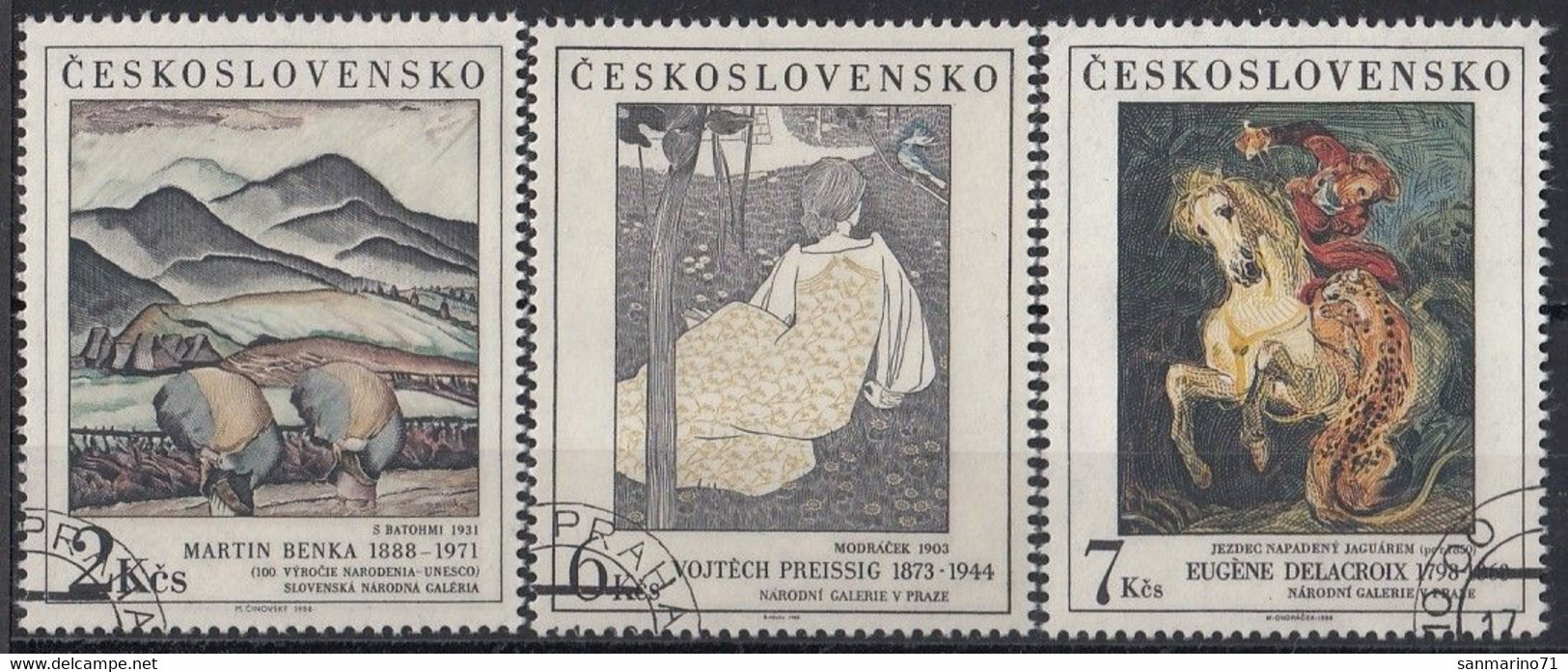 CZECHOSLOVAKIA 2979-2981,used - Usati