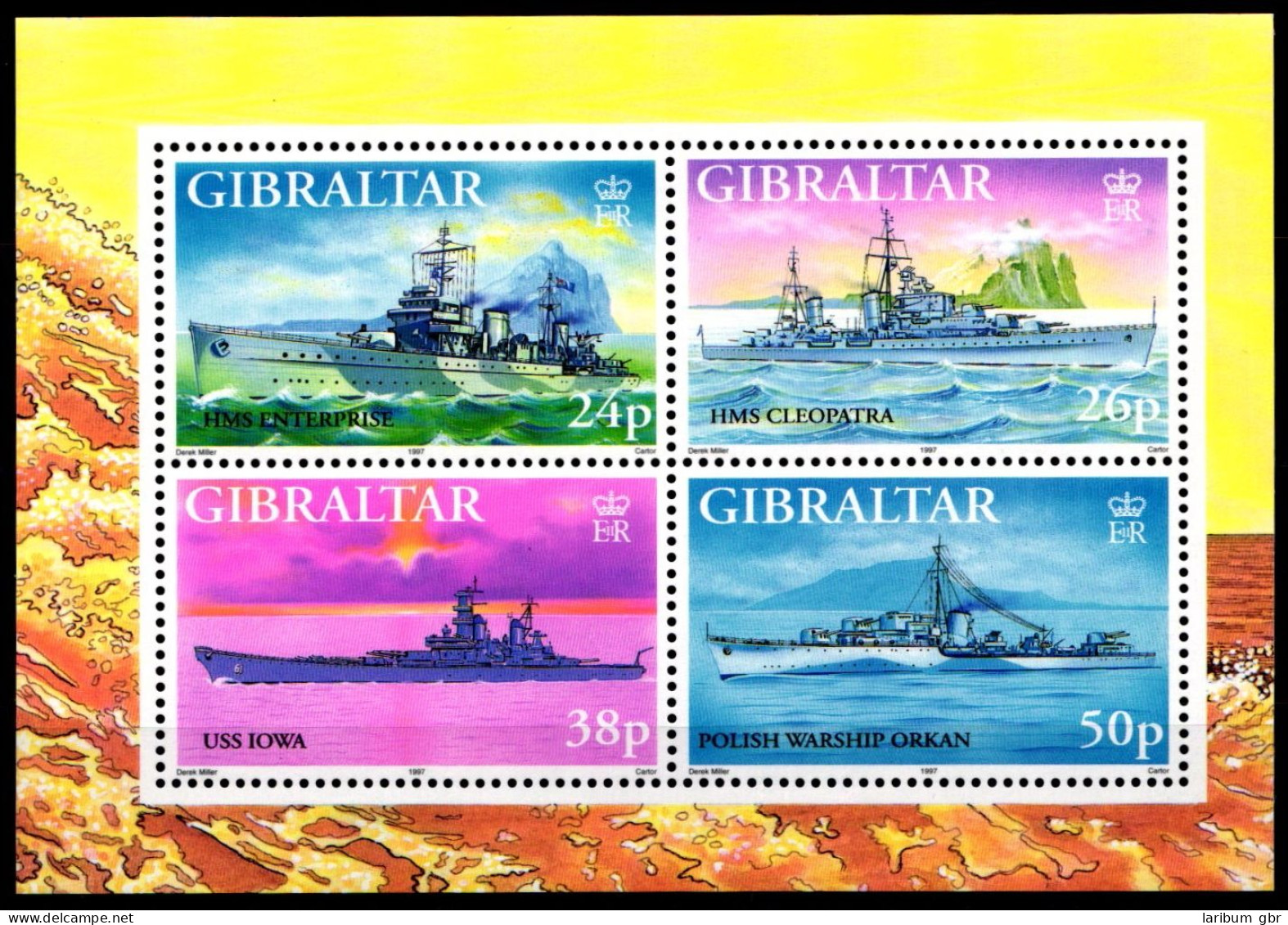 Gibraltar Block 29 Mit 797-800 Postfrisch Schifffahrt #GW239 - Gibraltar