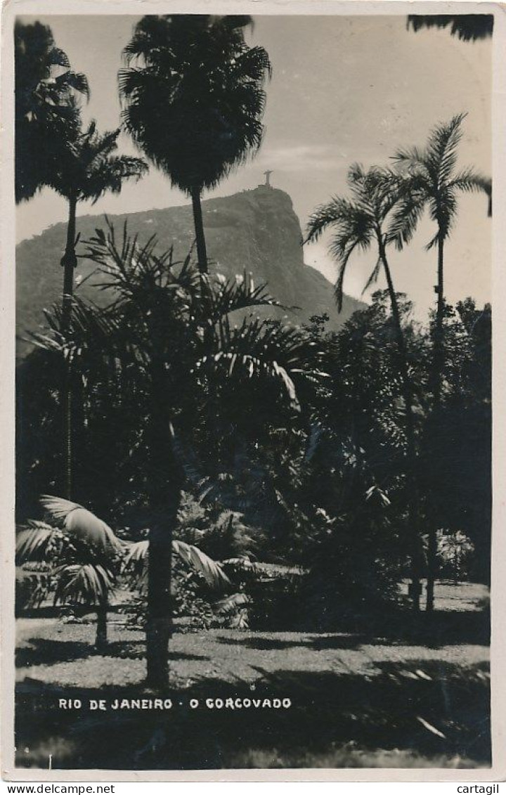 CPA ( Carte Photo)-17322-Brésil -Rio De Janeiro -O Corcovado-Livraison Offerte - Rio De Janeiro