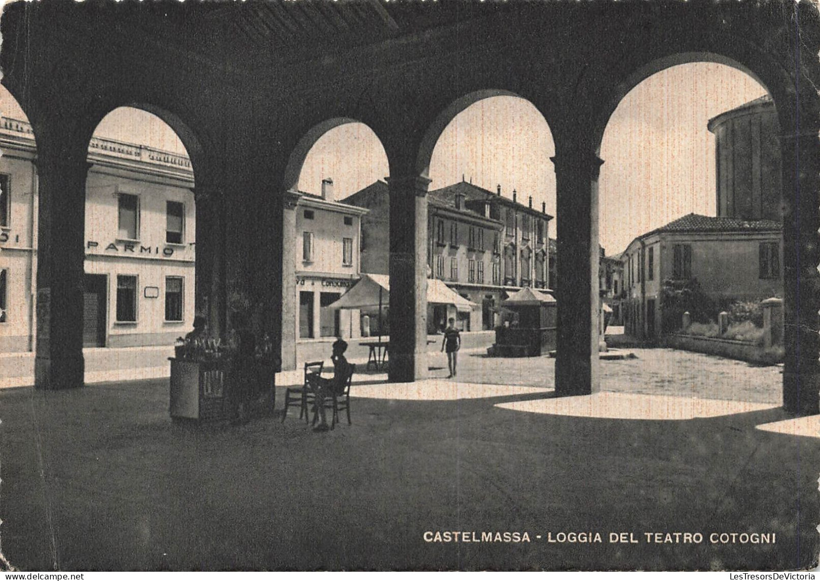 ITALIE - Rovigo - Castelmassa - Loggia Del Teatro Cotogni - Carte Postale Ancienne - Rovigo