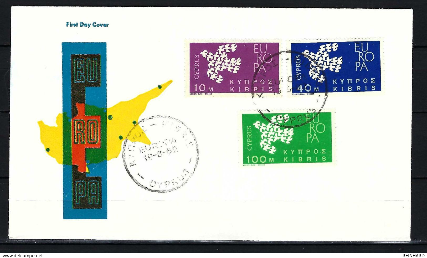 ZYPERN FDC Mit Komplettsatz Der Europamarken 1962 (1) - Siehe Bild - Cartas